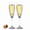 * Cashs Crystal Cashs Ireland Annestown Champagne Toasting Flutes, Pair | Toasting Flutes