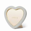 * Aerin Shagreen Heart Frame, Dove | Picture Frames