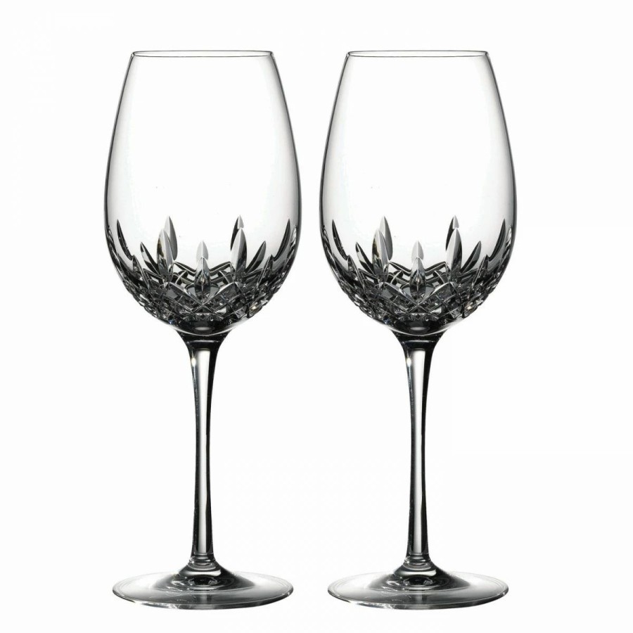 * Waterford Crystal Waterford Lismore Essence Red Wine Goblet, Pair | Wine Glasses