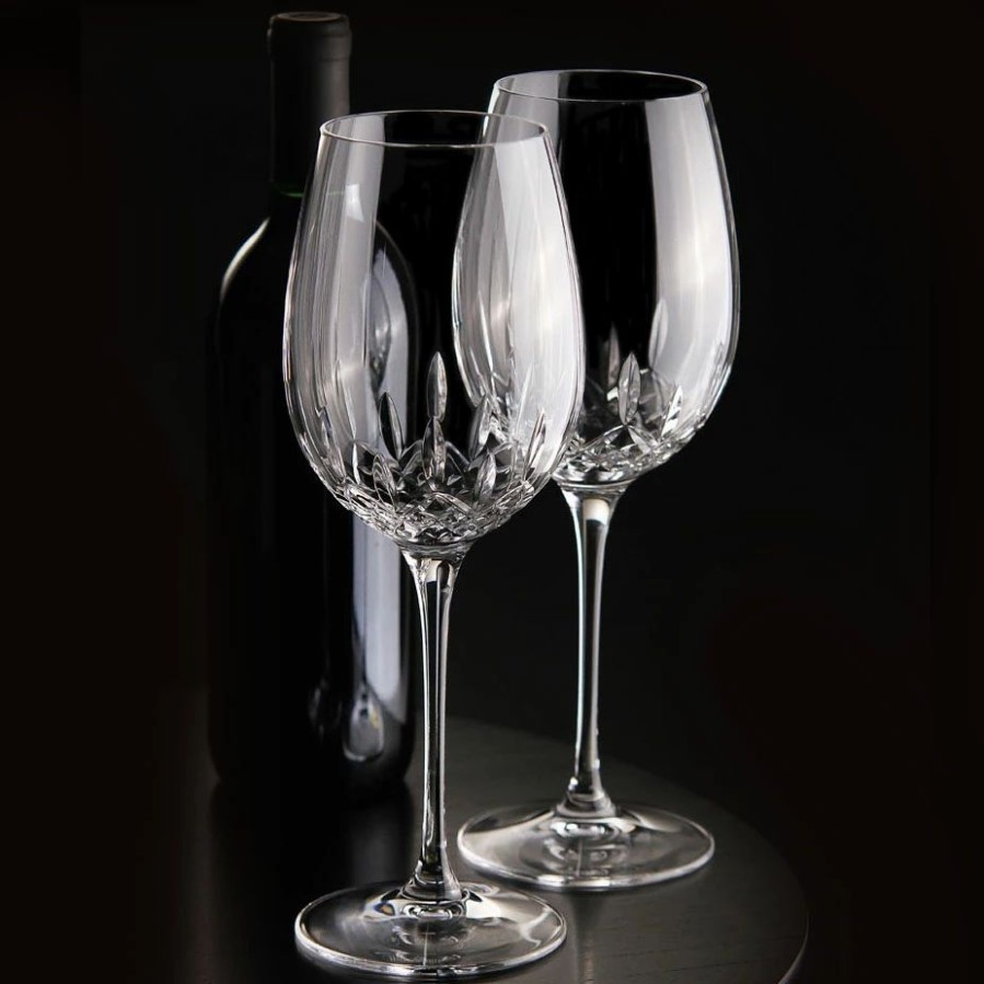 * Waterford Crystal Waterford Lismore Essence Red Wine Goblet, Pair | Wine Glasses