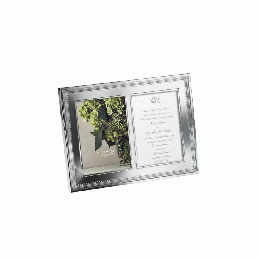 * Wedgwood China Vera Wang Wedgwood Grosgrain 5 7 Double Invitation Frame | Picture Frames