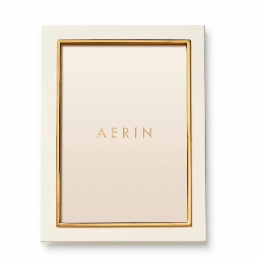 * Aerin Varda Lacquer Frame, 5 X 7 , Cream | Picture Frames