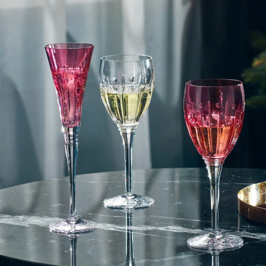 * Waterford Crystal Winter Wonders, Winter Rose Wine Clear Pair | Wine Glasses