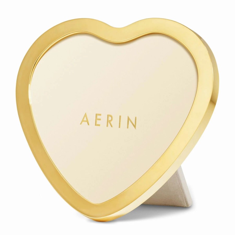 * Aerin Martin Heart Frame, Gold | Picture Frames