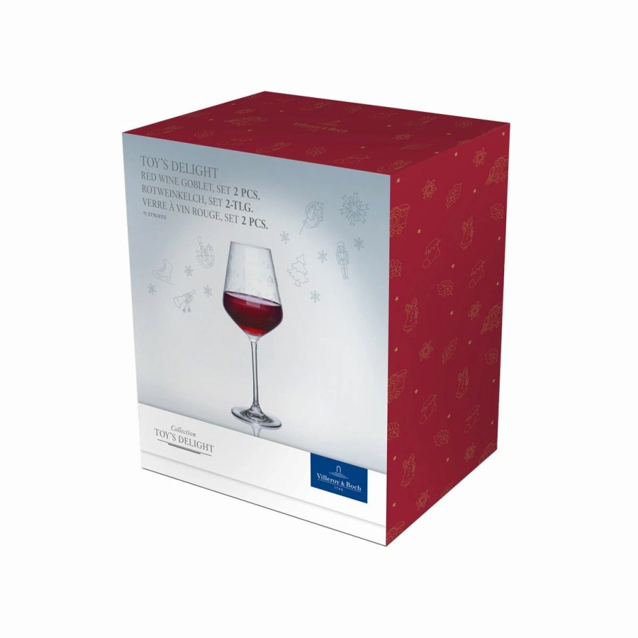 * Villeroy And Boch Toys Delight Red Wine Goblet, Pair | Wine Glasses