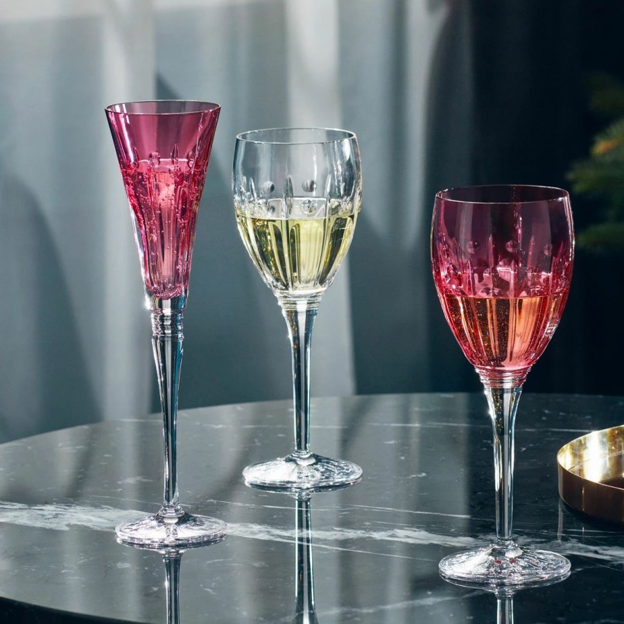 * Waterford Crystal 2022 Winter Wonders, Winter Rose Flute, Rose Single | Toasting Flutes