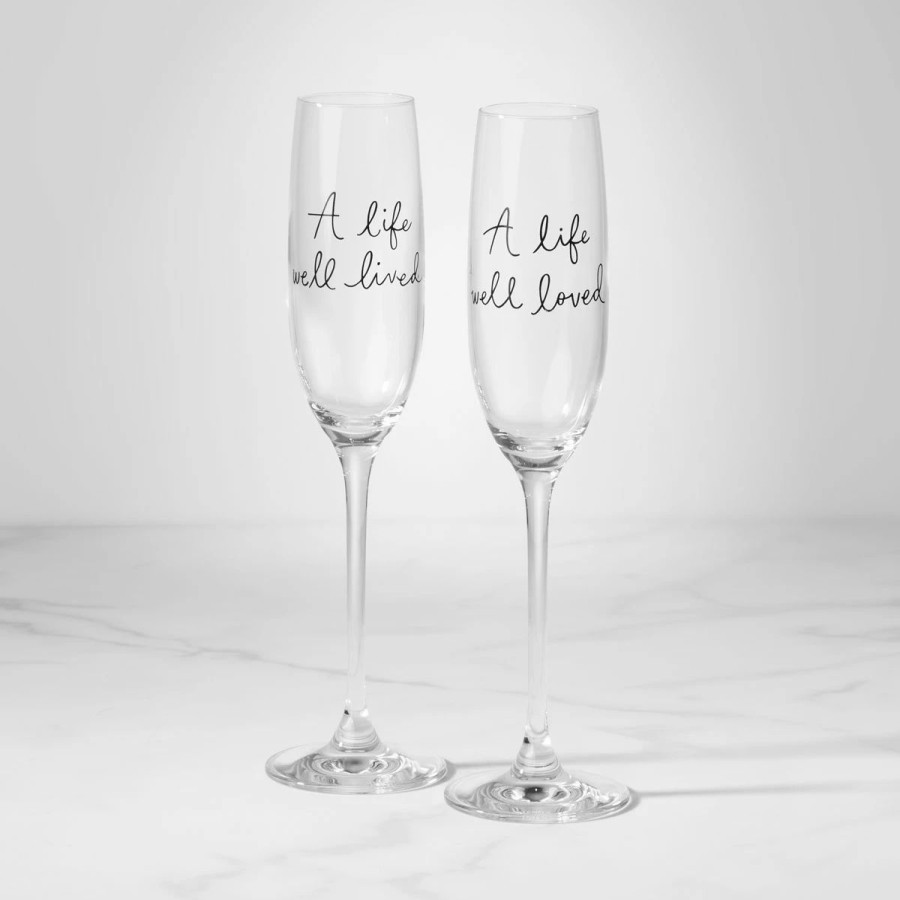 * Kate Spade New York, Lenox Charmed Life Toasting Flutes Pair | Toasting Flutes