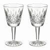 * Waterford Crystal Waterford Mastercraft Lismore 1952 Claret Wine Glass, Pair | Wine Glasses