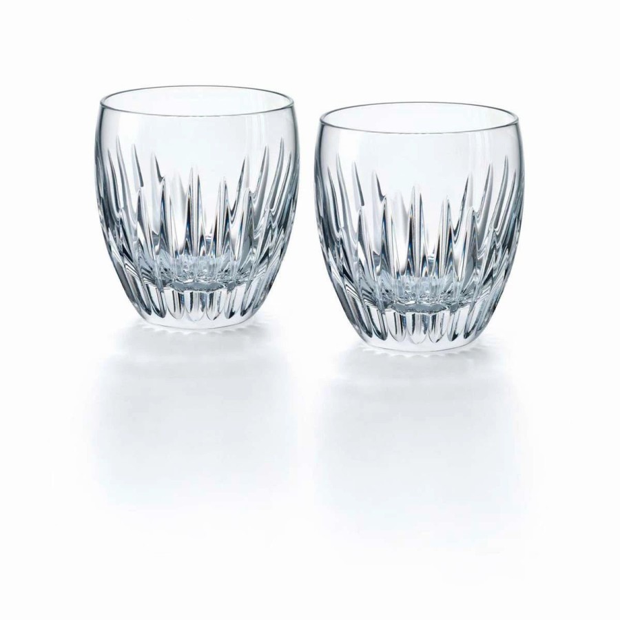 * Baccarat Crystal, Massena Large Crystal Dof Tumblers, Pair | WhisHot