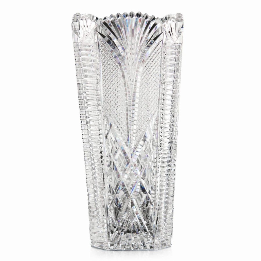 * Cashs Crystal Cashs Ireland Art Collection Donegal Octagonal 11 Scalloped Vase | Vases