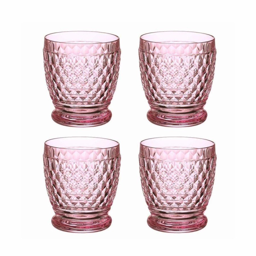 * Villeroy And Boch Boston Colored Dof, Tumbler Set Of 4 Rose | WhisHot