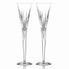 * Waterford Crystal Waterford Lismore Diamond Toasting Flutes, Pair | Toasting Flutes