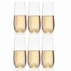 * Lenox Tuscany Classics Stemless Champagne Flutes, Set Of Six | Toasting Flutes