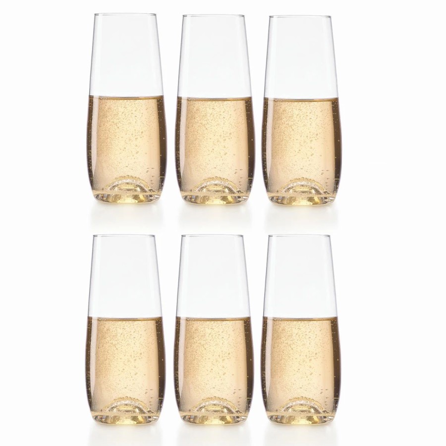 * Lenox Tuscany Classics Stemless Champagne Flutes, Set Of Six | Toasting Flutes