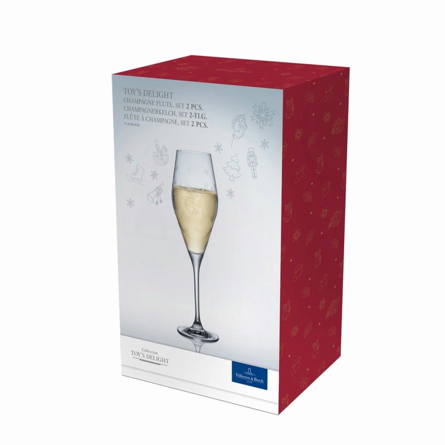 * Villeroy And Boch Toys Delight Champagne Flute Pair | Toasting Flutes