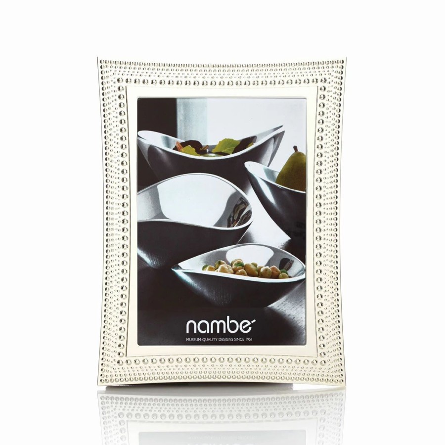 * Nambe Mills, Inc. Nambe Metal Beaded 5 7 Picture Frame | Picture Frames