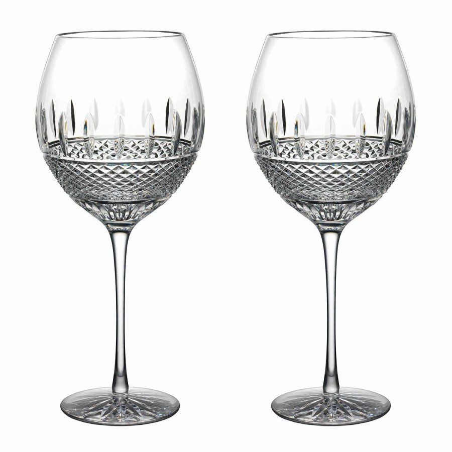 * Waterford Crystal Waterford Mastercraft Irish Lace Red Wine Pair | Wine Glasses