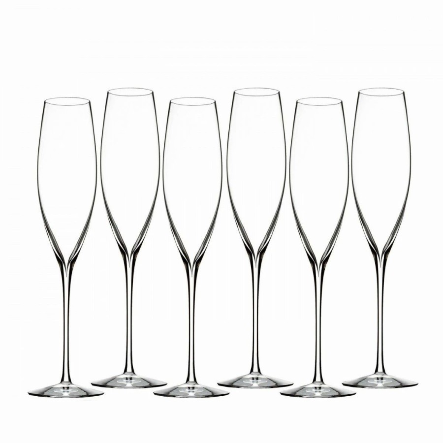 * Waterford Crystal, Elegance Classic Champagne Toasting Flutes, Set Of Six | Toasting Flutes