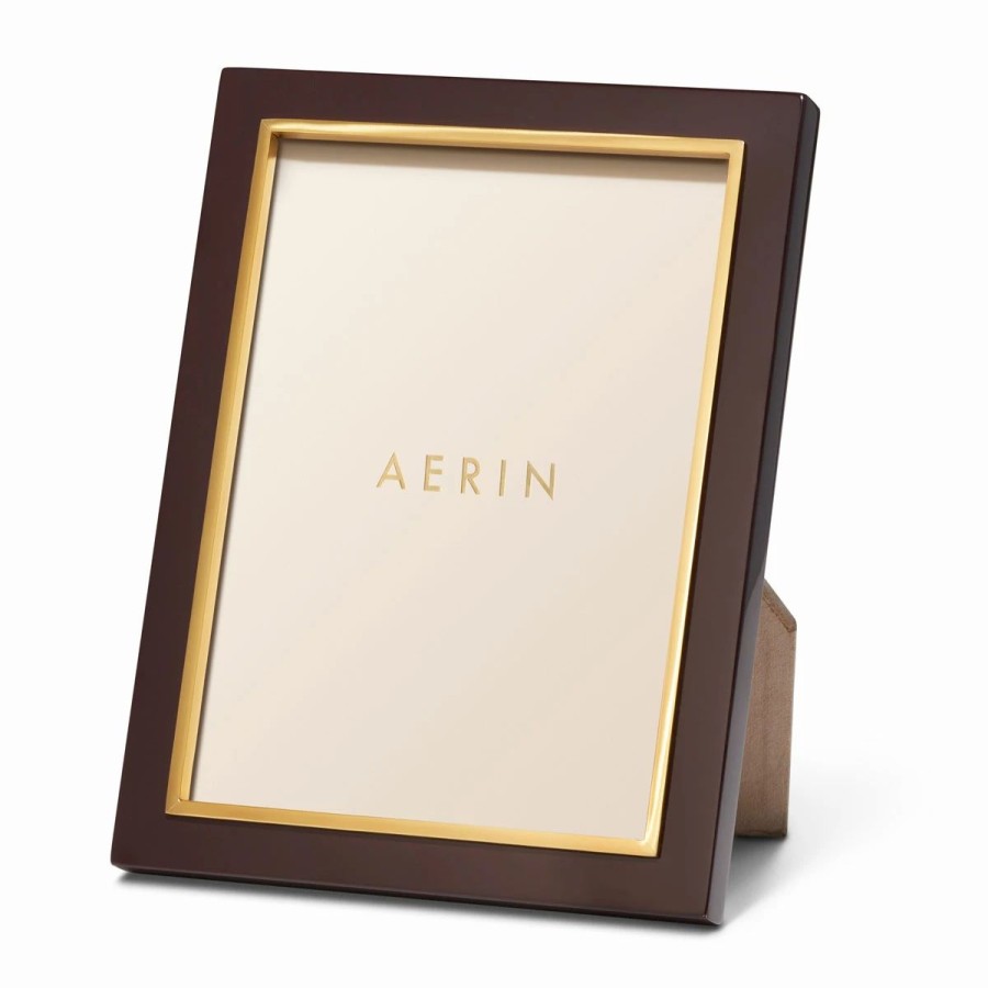 * Aerin Varda Lacquer Frame, 5 X 7 , Chocolate | Picture Frames