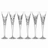 * Waterford Crystal Waterford Heritage Toasting Flutes, Set Of Six, Alana, Araglin, Colleen, Irish Lace, Lismore And Powerscourt | Toasting Flutes