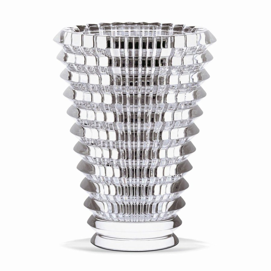 * Baccarat Crystal, Eye Oval 9 1/4 Vase, Clear | Vases