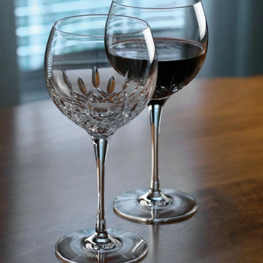 * Waterford Crystal Lismore Essence Balloon Wine, Pair | Wine Glasses