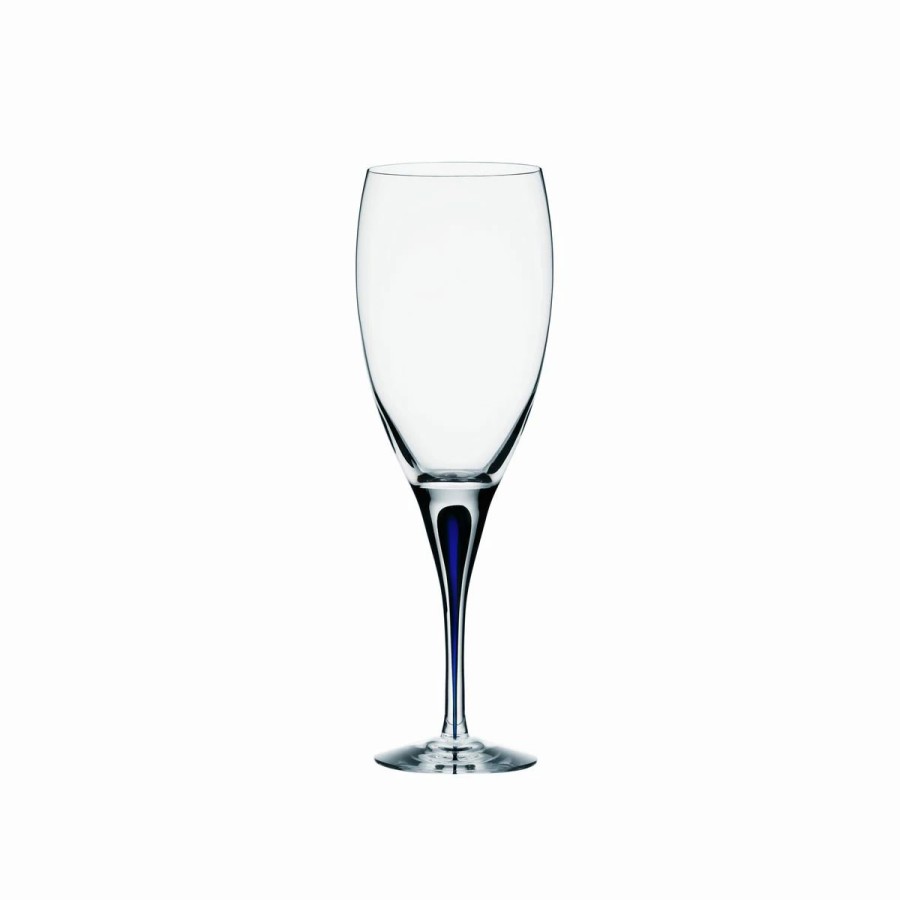 * Orrefors Kosta Boda Orrefors Crystal, Intermezzo Blue White Wine, Single | Wine Glasses