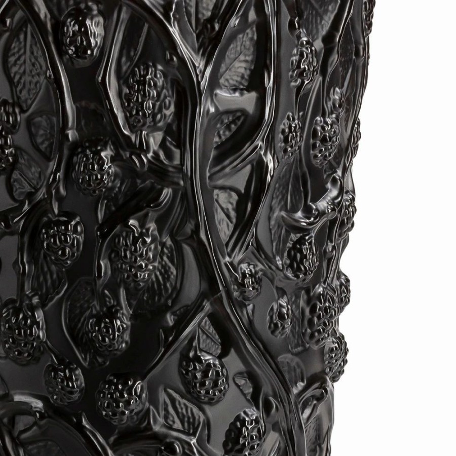 * Lalique Mures 20 Vase, Black, Limited Edition | Vases