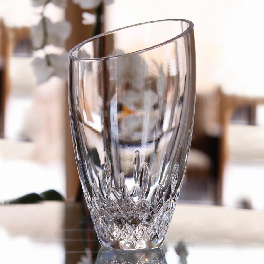 * Waterford Crystal Waterford Lismore Essence Angled Round 9 Crystal Vase | Vases