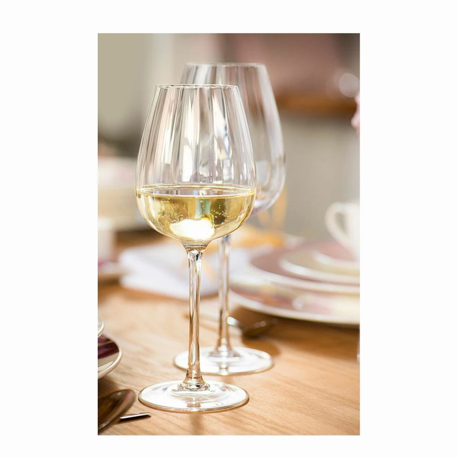 * Villeroy And Boch Rose Garden White Wine Set Of 4 | Wine Glasses