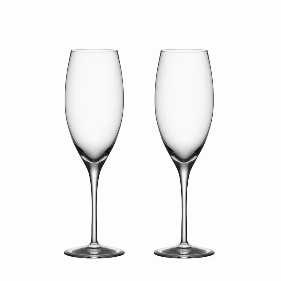 * Orrefors Kosta Boda Orrefors Premier Champagne Flutes, Pair | Toasting Flutes