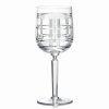 * Ralph Lauren Hudson Plaid Red Wine, Single | Wine Glasses