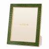 * Aerin Classic Croc Leather Frame, 8 X 10 , Verde | Picture Frames