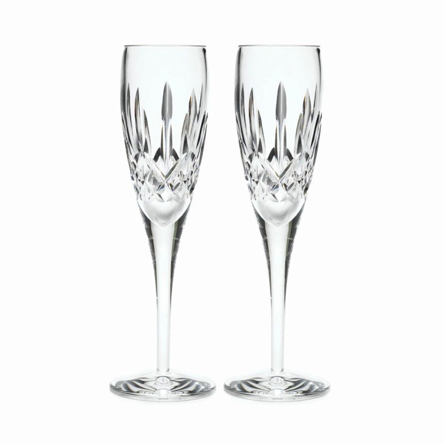 * Waterford Crystal Lismore Nouveau Flutes, Pair | Toasting Flutes