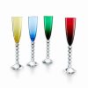 * Baccarat Crystal Baccarat Vega Flutissimo Toasting Flutes Set Of Four | Toasting Flutes