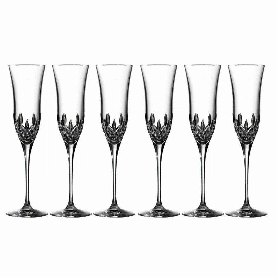 * Waterford Crystal, Lismore Essence Crystal Flute, Boxed Set Of 6 | Toasting Flutes