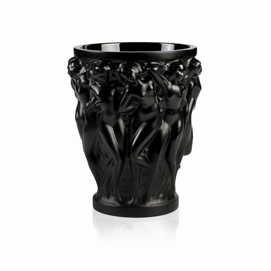 * Lalique Bacchantes 5 Vase, Noir Black | Vases