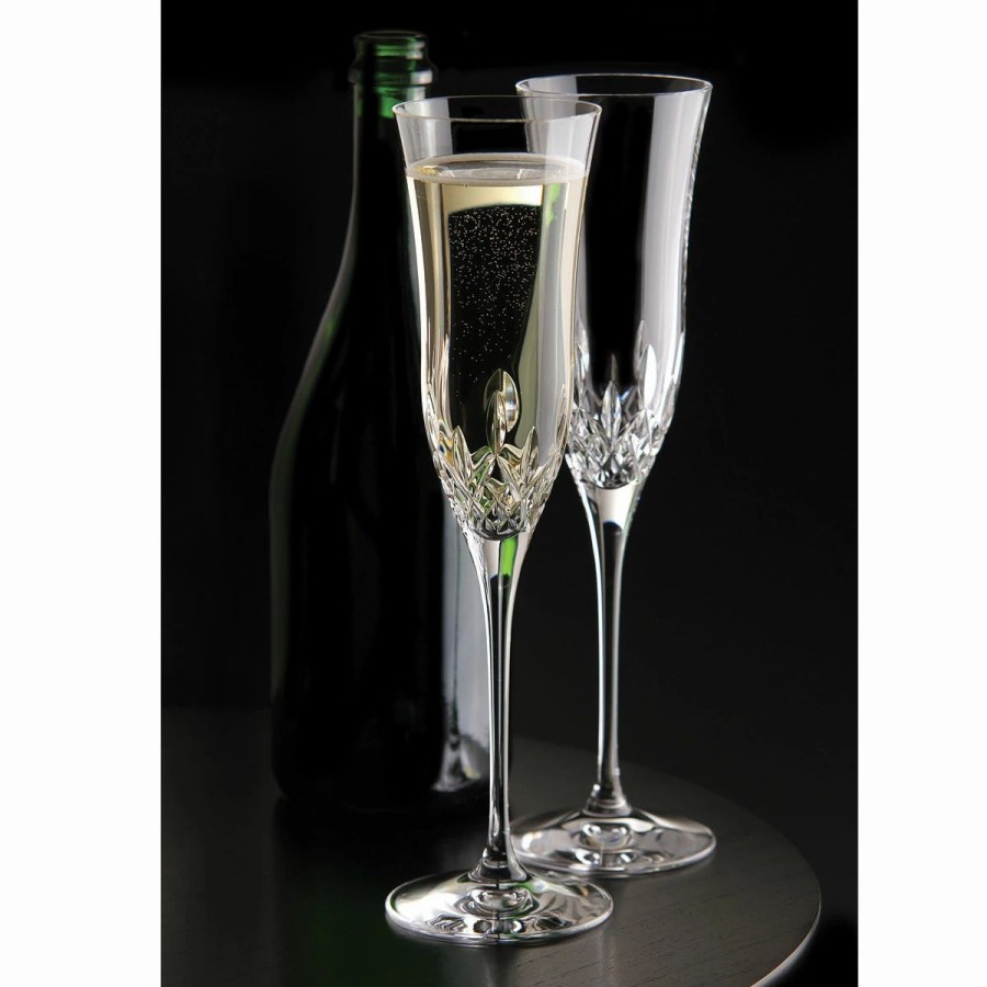 * Waterford Crystal Waterford Lismore Essence Champagne Crystal Flute, Single | Toasting Flutes