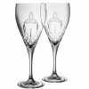 * Belleek Pottery Ltd Galway Trinity Knot Red Wine Pair | Wine Glasses