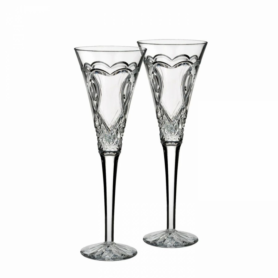 * Waterford Crystal Wedding Toasting Flutes, Pair | Toasting Flutes