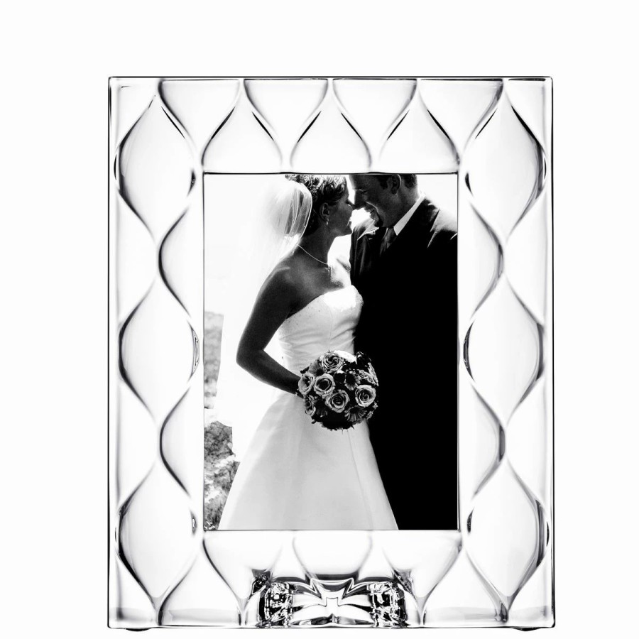 * Orrefors Kosta Boda Orrefors Diamond 5 7 Crystal Picture Frame | Picture Frames