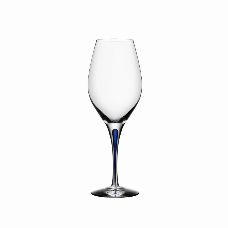 * Orrefors Kosta Boda Orrefors Crystal, Intermezzo Blue Crystal Wine, Single | Wine Glasses