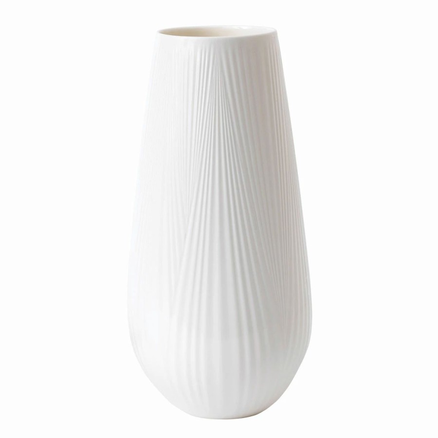 * Wedgwood China 11.8 White Folia Tall Vase | Vases