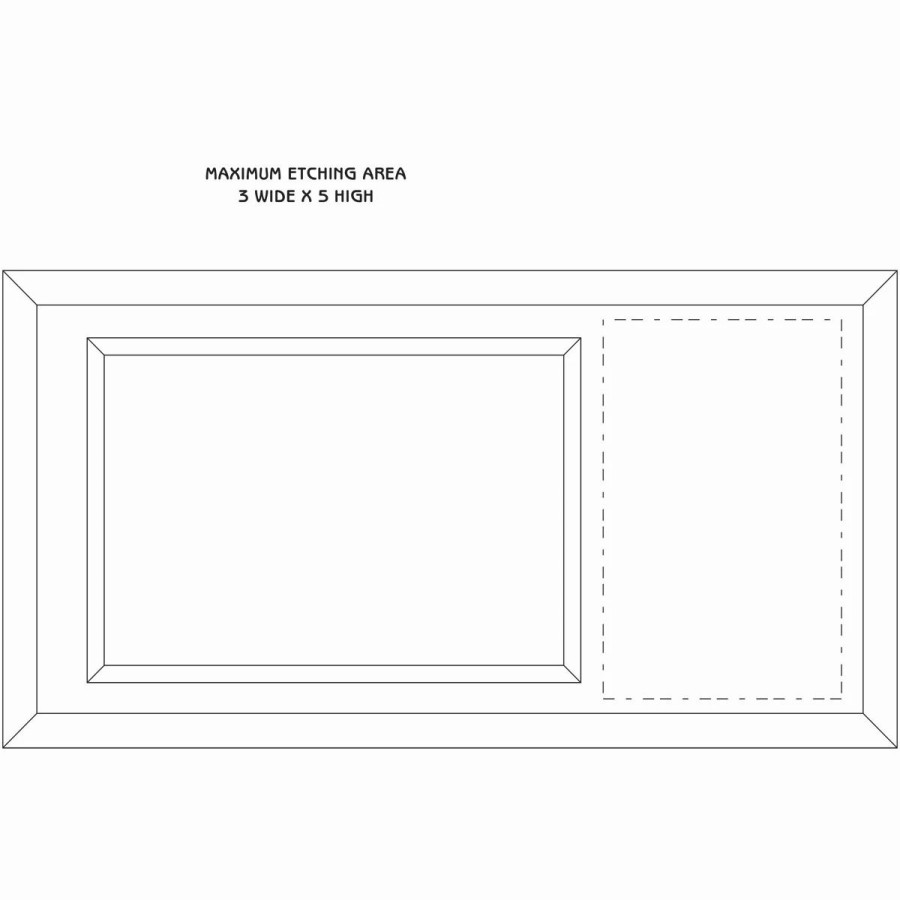 * Crystal Blanc, Personalize! 5 X7 Horizontal Picture Frame | Picture Frames