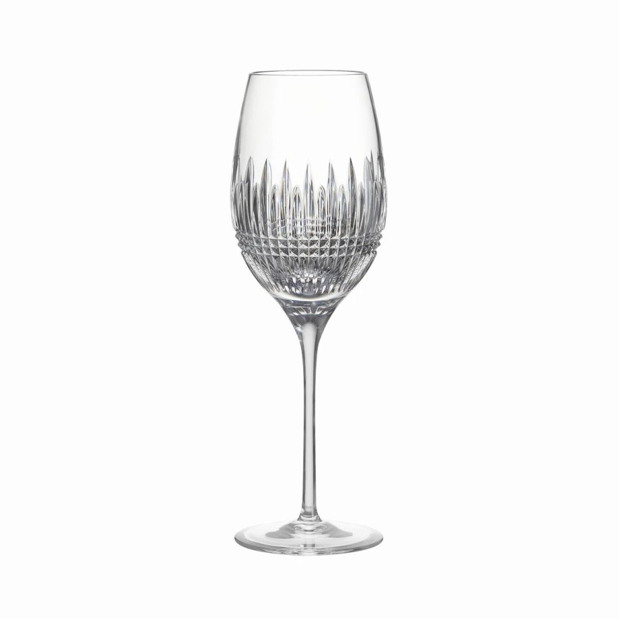 * Waterford Crystal Waterford Lismore Diamond White Wine Medium Glass, Single | Wine Glasses