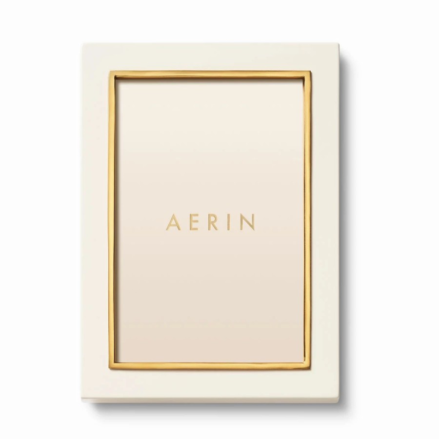 * Aerin Varda Lacquer Frame, 4 X 6 , Cream | Picture Frames