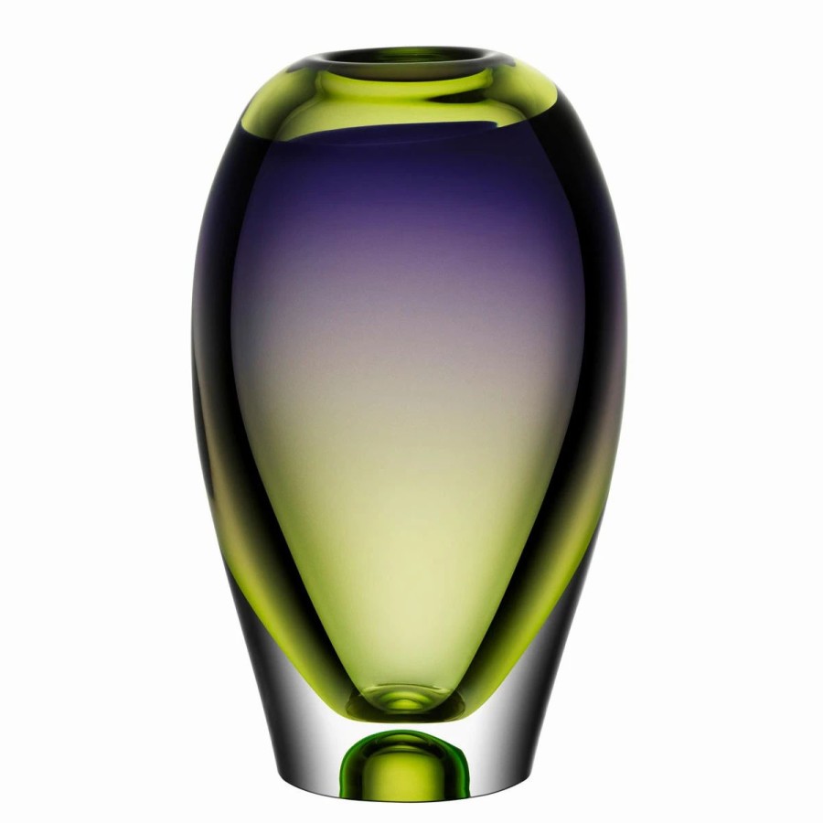 * Orrefors Kosta Boda Kosta Boda Vision Purple And Green 10 1/4 Vase | Vases