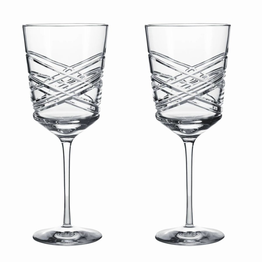 * Waterford Crystal Waterford Aran Red Wine Glasses, Pair | Wine Glasses