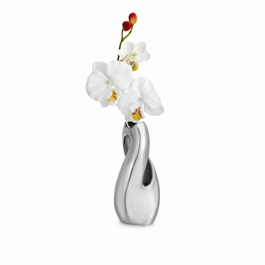 * Nambe Mills, Inc. Nambe Pebble Twist Bud 8 Vase | Vases