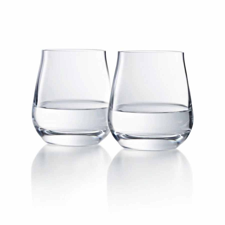 * Baccarat Crystal Chateau Baccarat, Degustation Stemless Wine Tumbler No. 3, Boxed Pair | Wine Glasses